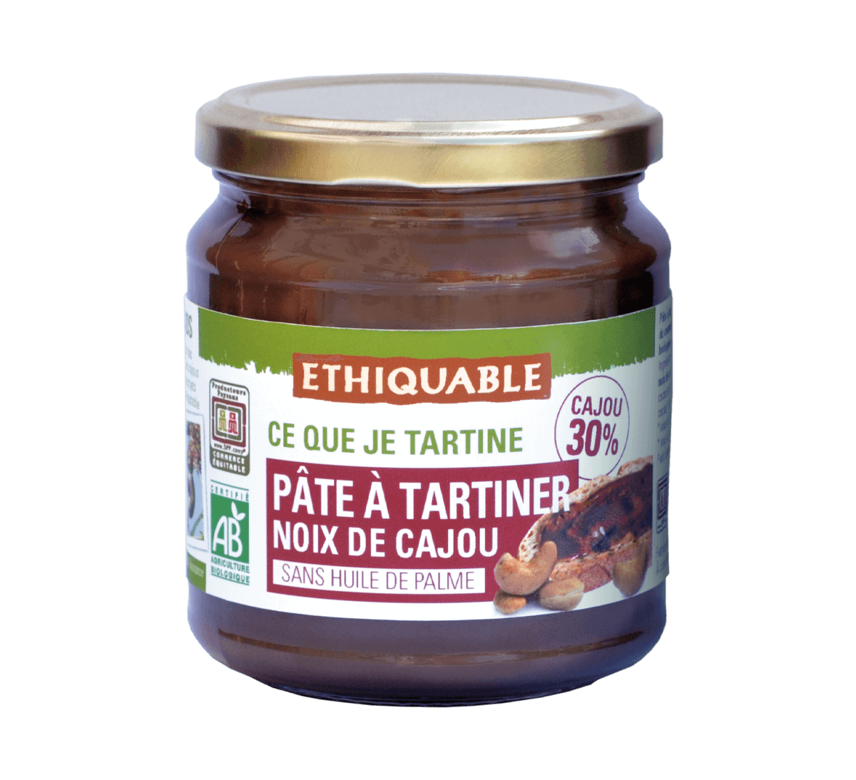 Pâte à tartiner cajou bio issue du Commerce Equitable I Ethiquable Pâte à tartiner cajou bio issue du Commerce Equitable I Ethiquable